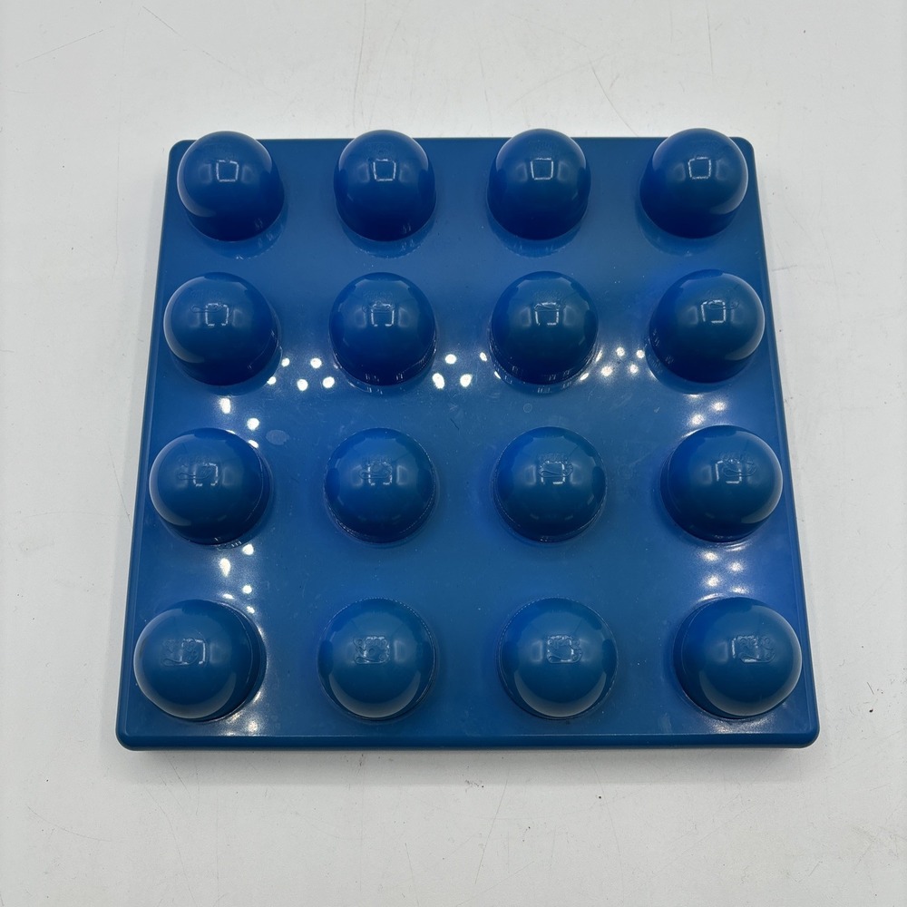LEGO Duplo Primo Building Plate‎ 4 x 4 16 Studs Blue Plate 4x4 Preowned RARE